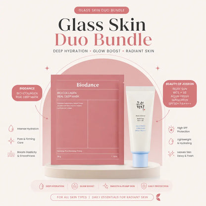 Glass Skin Duo — Biodance Real Deep Mask + Beauty of Joseon Aqua Sunscreen
