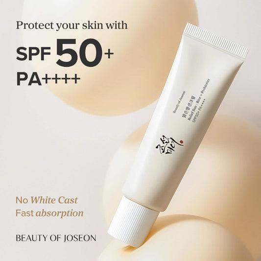Beauty of Joseon Relief Sun SPF50+ PA++++ – Rice + Probiotics Sunscreen