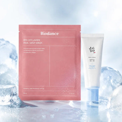 Glass Skin Duo — Biodance Real Deep Mask + Beauty of Joseon Aqua Sunscreen