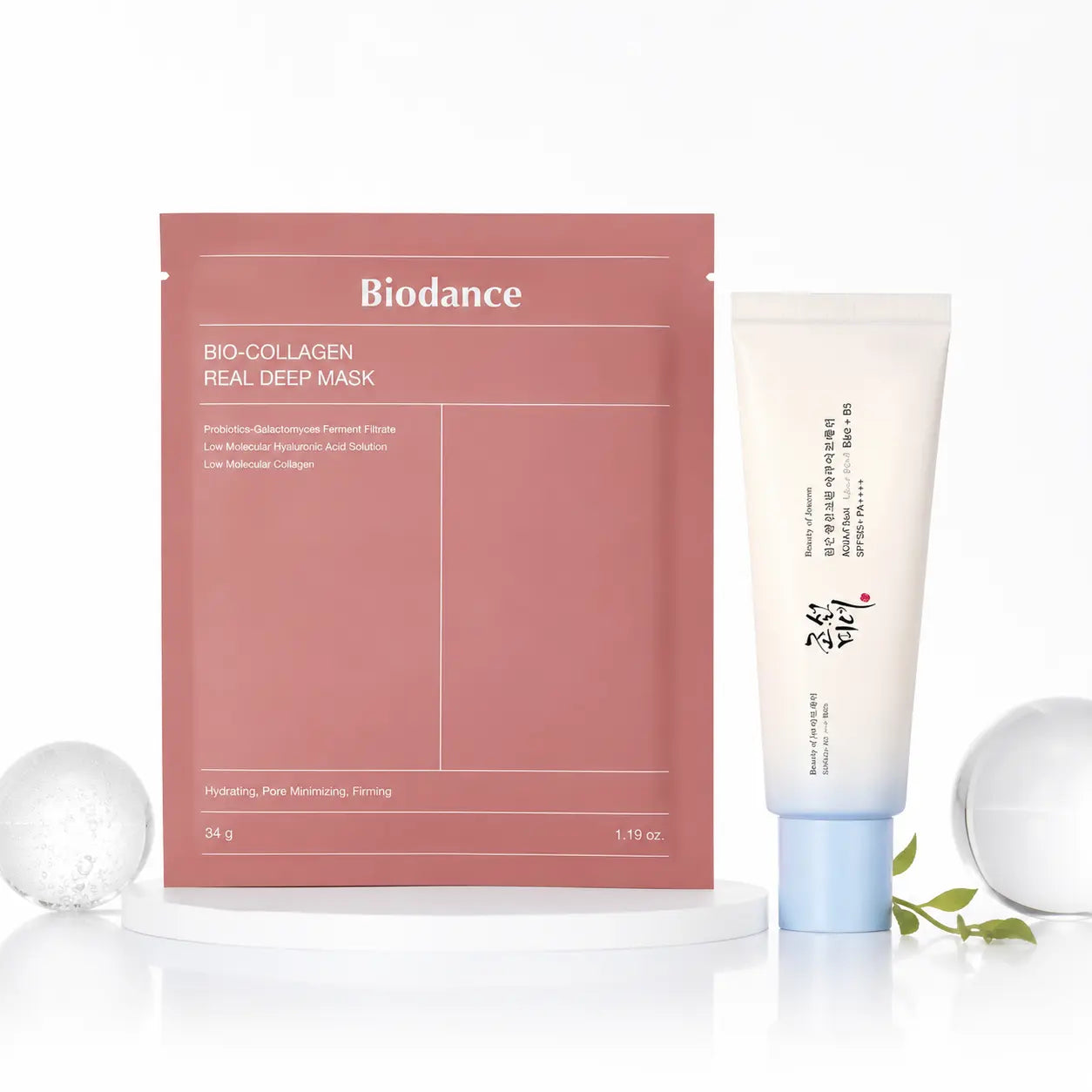 Glass Skin Duo — Biodance Real Deep Mask + Beauty of Joseon Aqua Sunscreen