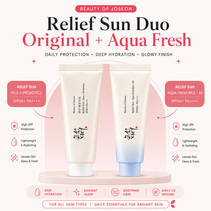 Beauty of Joseon Relief Sun Duo — Original + Aqua Fresh