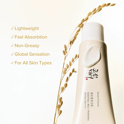 Beauty of Joseon Relief Sun SPF50+ PA++++ – Rice + Probiotics Sunscreen
