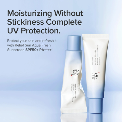 Beauty of Joseon Relief Sun Aqua Fresh SPF50+ PA++++ – Rice + B5 Lightweight Sunscreen